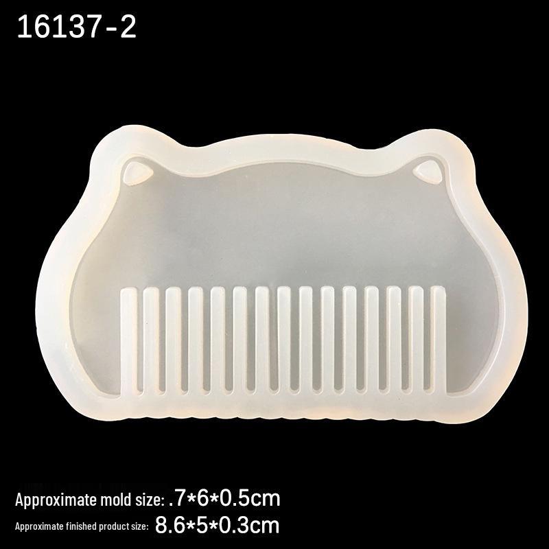 Блестящая Хрустальная УФ-смола Форма-расческа - Милая Мультяшная Серия, Несколько Стилей