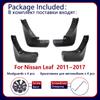 Car Mud Flaps for Nissan Leaf ZE0 2011 2012 2013 2014 2015 2016 2017 Mudguard Mud Splash Guards Fender Mudflaps Auto