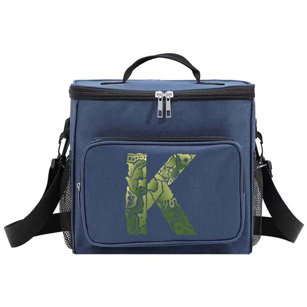 Insulated Bags Shoulder Lunch Bag Waterproof Cooler Box Thermal Organizer Handbag for Men and Women New Engrave Image Pattern