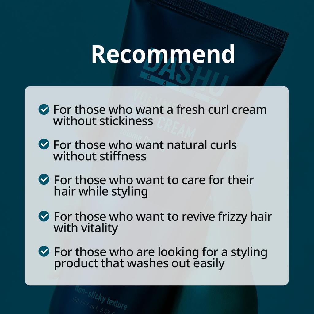 DASHU Tägliche Volume Up Lockencreme 150ml