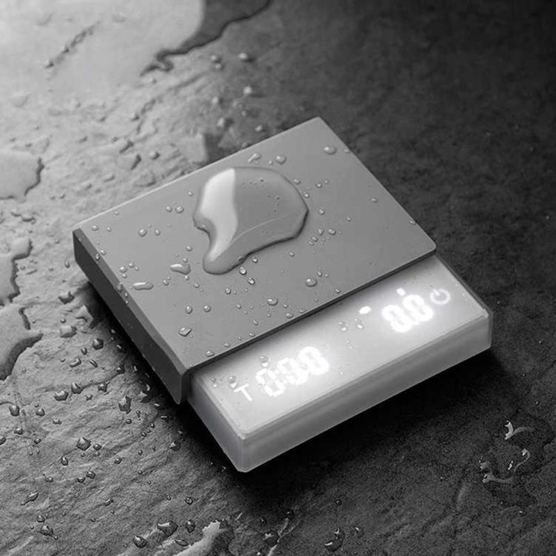 Delicate Portable Coffee Scale With Two Brewing Mode 0.1g Accuracy Measurement And USB Rechargeable Design