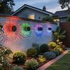 Solar Wall Light, 7 Color Changing Fence Light, Outdoor Projection Lamp, Waterproof Garden Lamp for Yard Patio Backyard Decor
