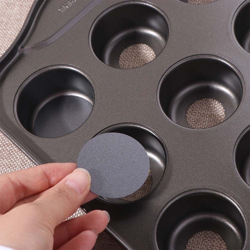 Carbon Steel Cheesecake Pan 12 Grid Cupcake Mold Bakeware Muffin Pan Bakery