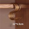 Multi-function Rack Hook,Heavy Duty Hanger, Aluminium Alloy S Hanging Hooksfor Bedroom Kitchen Hats Belt Bags Jeans Towels,5Pcs