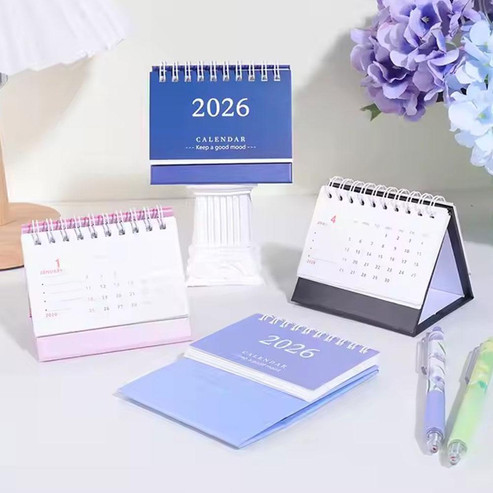2026 Mini Desk Calendar Large English Calendar Books Annual To Do List Monthly Daily Planner Time Manegement