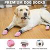 SCENEREAL Dog Socks to Prevent Licking Paws for Hot/Cold Pavement, Dog Boots & Paw Protectors for Small Medium Large Dogs, Senior Dog Grippy Socks