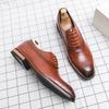 Fashion Business Dress Men Shoes 2024 New Classic Leather Men's Formal Shoes Comfortable Slip On Dress Shoes Men Oxfords Size 46