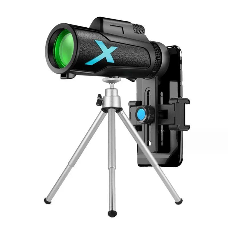 5000M Powerful Telescope 12x50 Zoom HD Telescope Folding Long Distance for Hunting Sports Outdoor Camping Travel