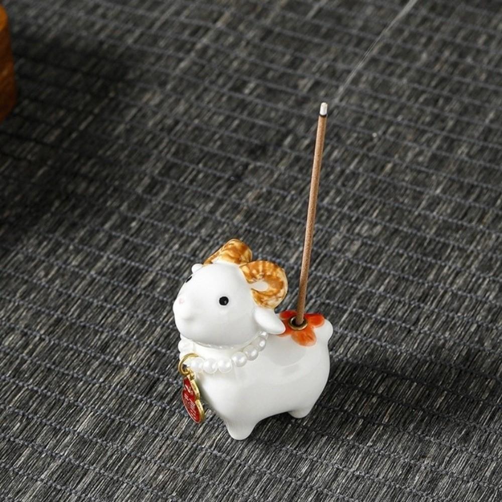 Lamb Bunny Desk Ornaments Sheep Rabbit Incense Burner Aromatherapy Incense Holder  Desktop