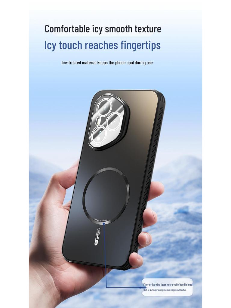 Langlebige magnetische mattierte Hülle für HONOR 400/300 Pro - Sturzschutz, Rundumschutz