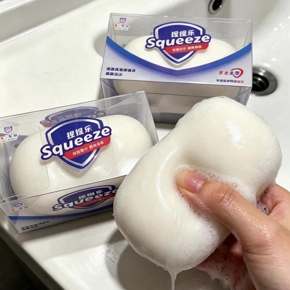 New Soap Ball Squishy Soap Stress Ball Fidget Toy Crunchy Squeeze Ball Round Blocks Filled Asmr Anti Stress Toys For Adults