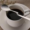 4pcs Stainless Steel Jam Honey Spoon Curved Handle Coffee Spoon Milk Mixing Spoons Teaspoon Hanging Cup Dessert Tea Spoon for Wedding Party Family