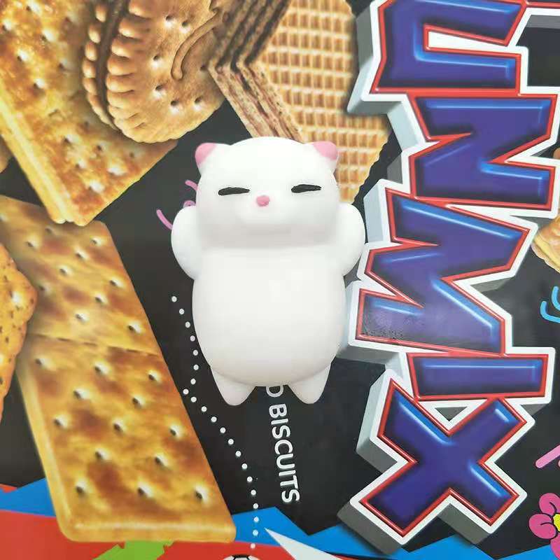 Stress Relief Toy Squeeze Toys Soft Mochi Cat Toy Mini Cute Animal Toy Birthday Party Gift Easter Egg Filler Classroom Reward
