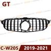 for Mercedes Benz 2015-2018 2019-2021 W205 C-Class C180 C200 C250 C300 C400 GT Front Bumper Grille Hood Grill With Camera Hole