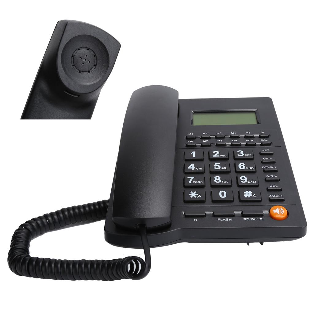 L019 3 Stolní pevný telefon s kabelem a velkými tlačítky pro rodinnou kancelář a hotel