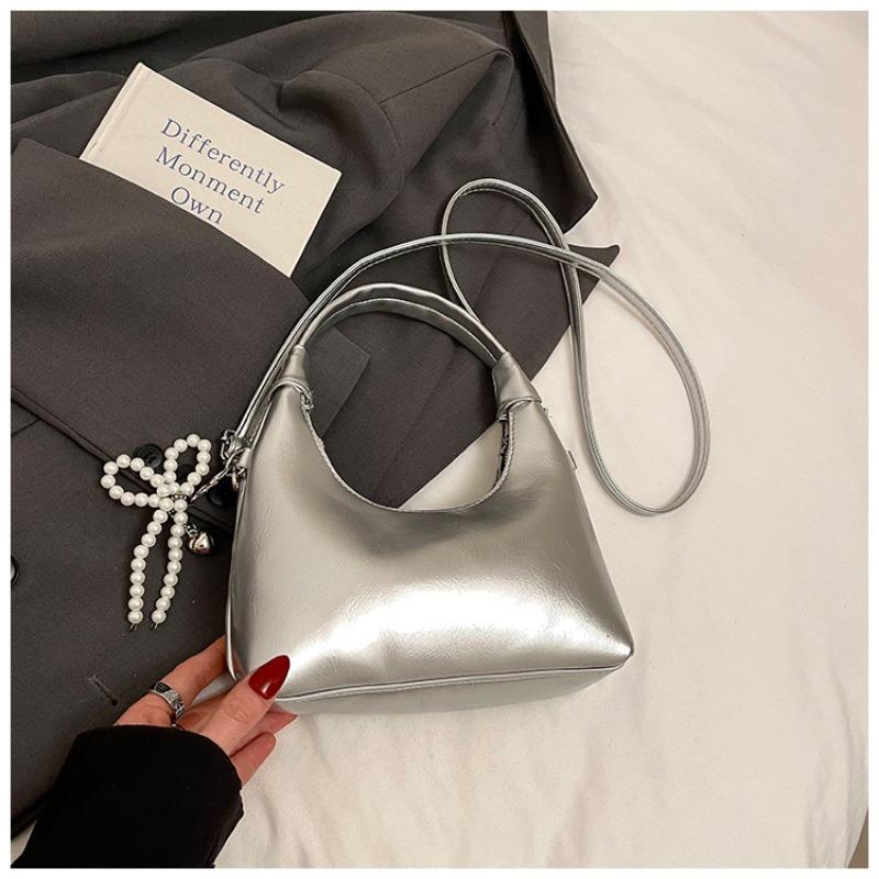 New summer chain niche texture handbag shoulder messenger bag popular versatile crescent bag women