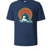 Cat Printed Soft Cotton Mens Tee Lightweight Breathable Minimalist Round Neck Design Comfortable Loose Fit Mens T-shirt