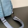 Stor Kapacitet Denim Ryggsäck Multifunktionell Bröstväska Dam Axel Crossbody Väska