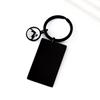 Mustard Seed Epoxy Stainless Steel Keychain with UV Laser Color Printing