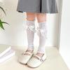 Bowknot Boot Socks Leg Warmers for Teen Girls Long Leg Cover Cute Knee Stockings Child Socks Ankle Heap Sock Breathable