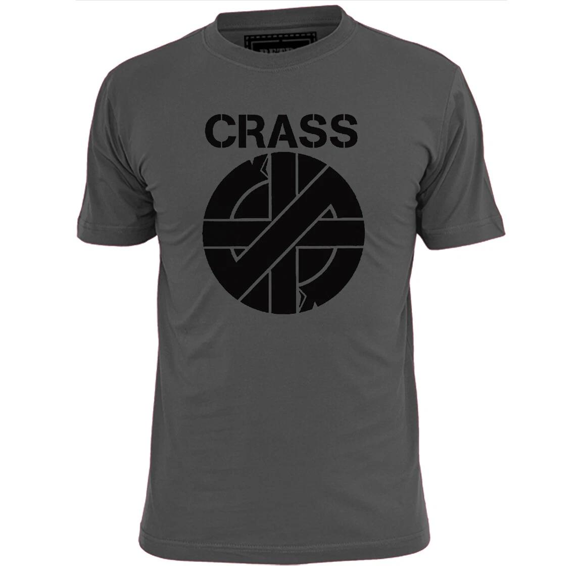 Mens Crass Logo T shirt Punk Ignorant Anarchy XL
