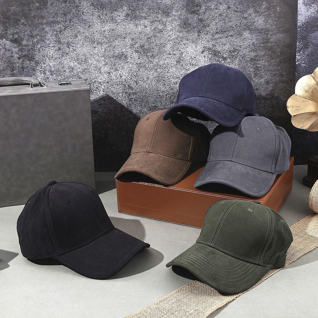 German spring sunscreen cap men's texture polished baseball cap deepened hard top stylish face small hat men