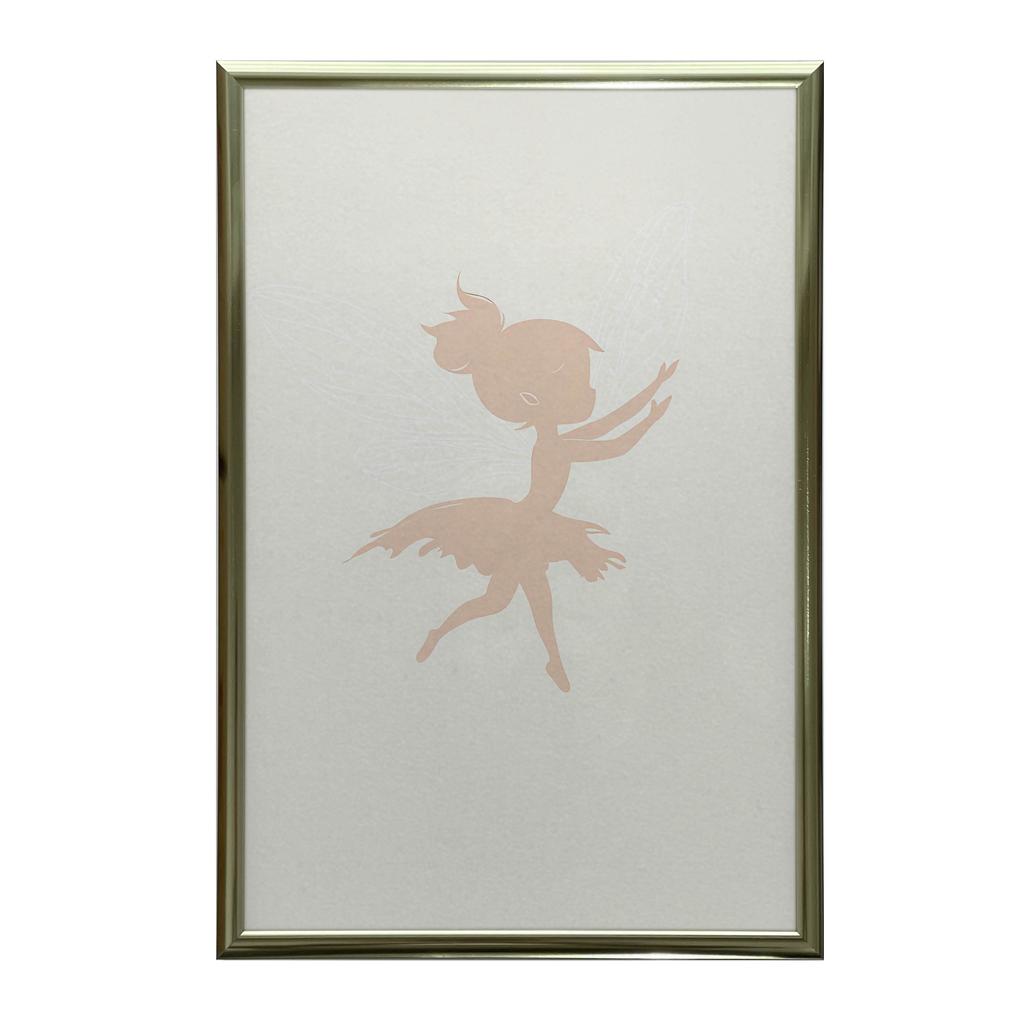 Plakat Magia Wróżki W Różu Plakat Magia Wróżki W Różu, 50X70 Cm, Rama Aluminiowa Czarna, Papier Matowy 230 Gsm