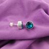 Apatite Gemstone Sterling Silver Stud Post Push Back Throat Chakra New Earrings EE-150-10
