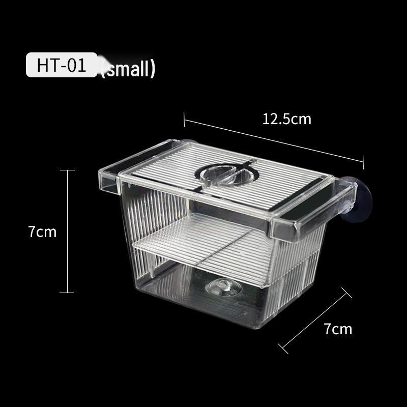 Acrylic Fish Breeding Box: Guppy & Betta Tank Isolation Incubator