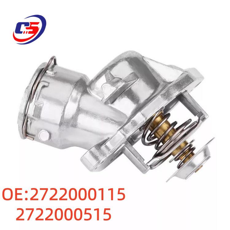 Compatible Coolant Thermostat Assembly for Mercedes W272 (Parts 2722000115, 2722000515).