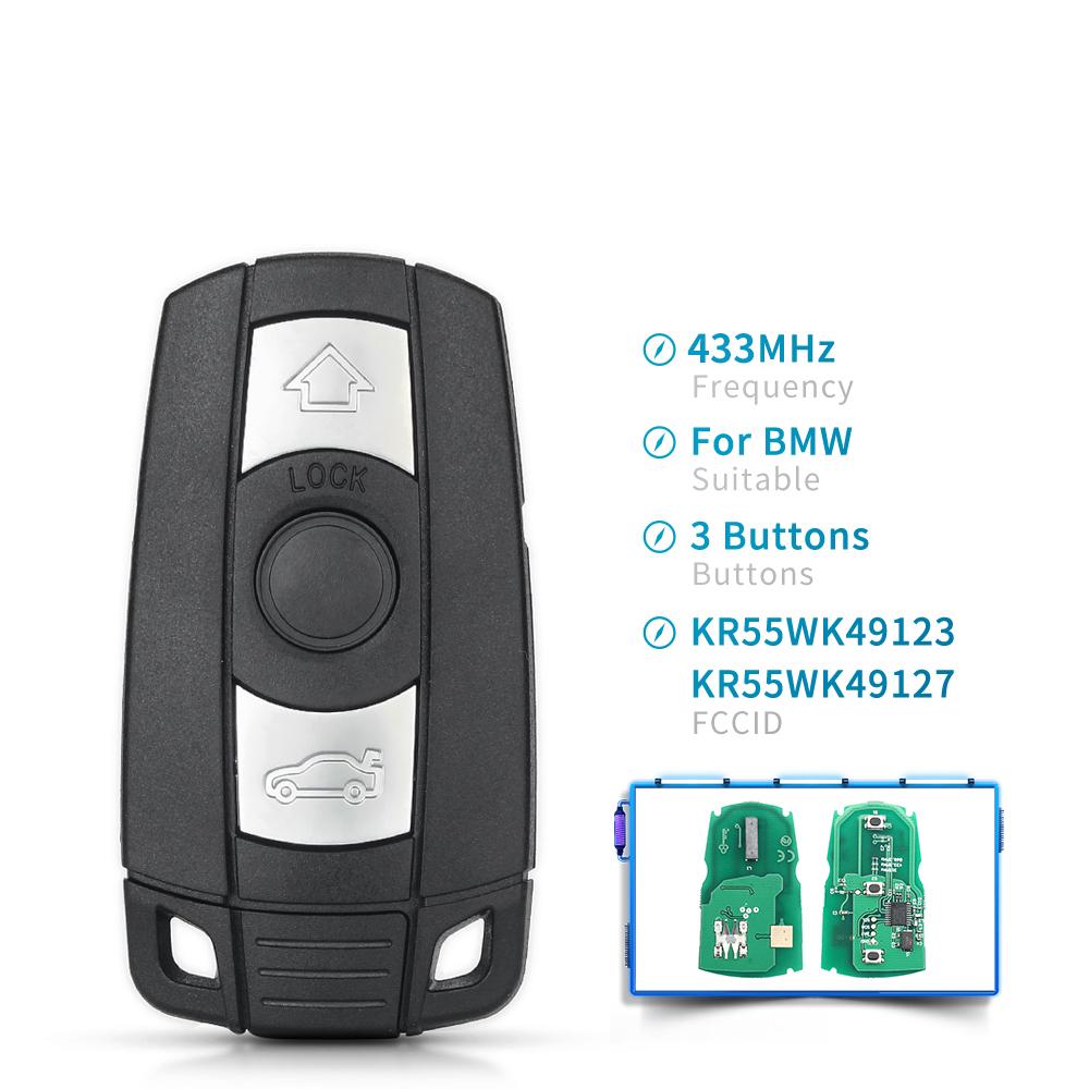 1PCS 315/433/868MHz Semi Intelligent Car Remote Key ID46 Chip For BMW CAS3 Systems 1/3/5/7 Series X5 X6 E60 E61 E70 E87 E90