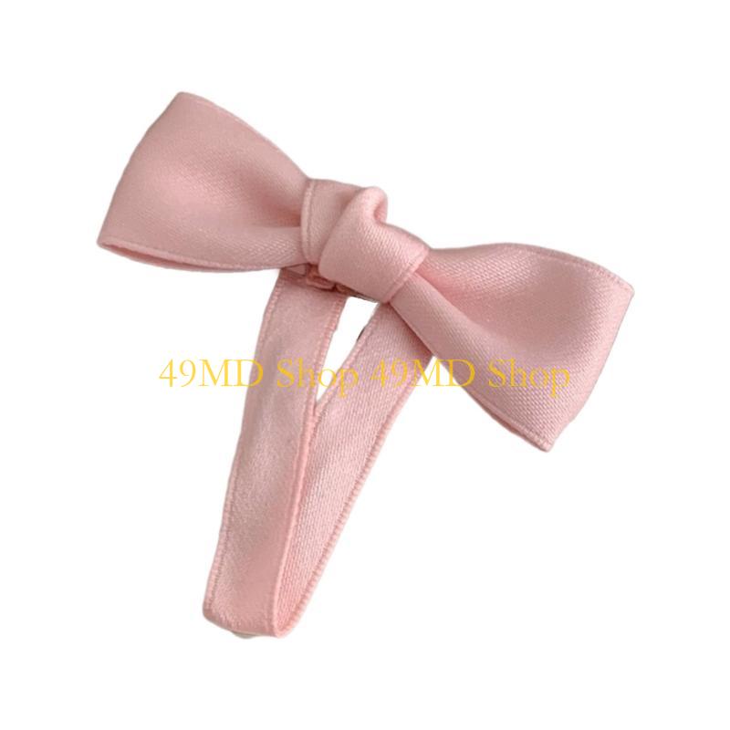 

49MD Bow Bowknot Hair Clip Y2K Hairpin Sweet Balletcore Bunches Hair Clips розовый