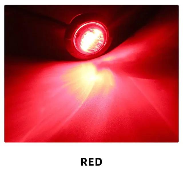 10PCS 12V 24V LED Side Marker Indicators Light Truck Warning Tail Light Trailer Lorry Car External Clearance Turn Signal Lamp