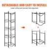 5 Tiers Water Jug Holder Single Row Water Bottle Rack for 5 Bottles Black