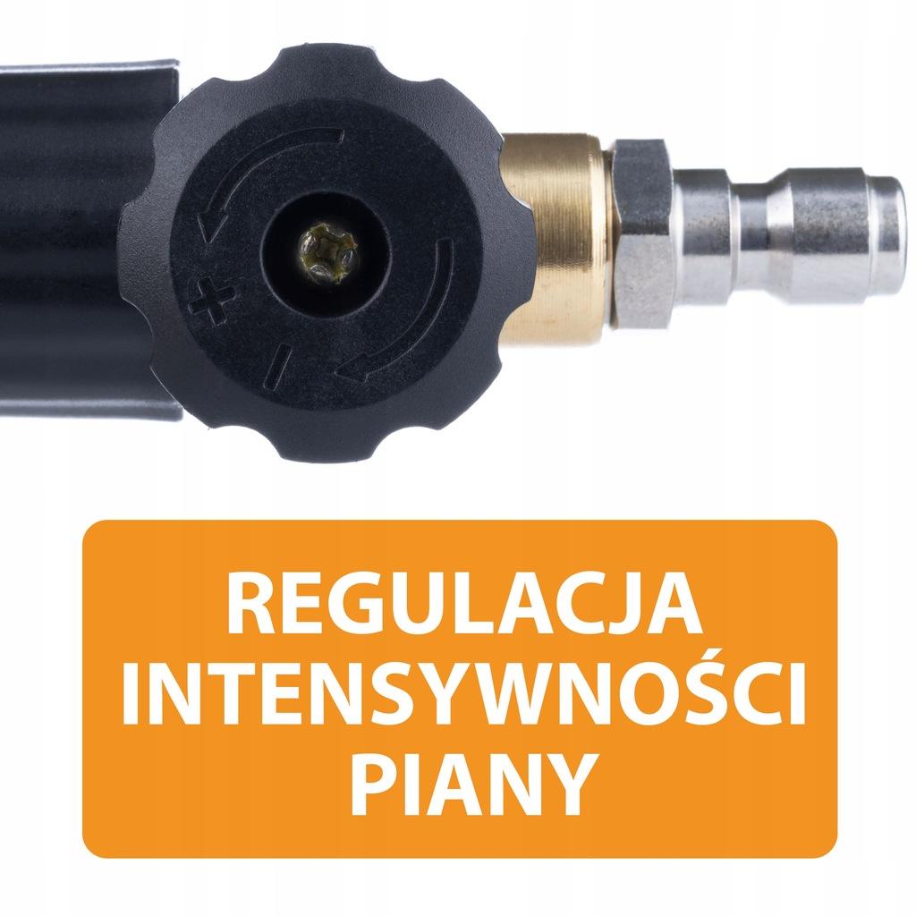 Rosfix Zestaw Do Myjki Ciśnieniowej – Pistolet 4350 PSI 22mm | 5 Dysz Na Szybkozłączkę | Pianownica 1000ml