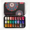 Japanische perlglänzende Aquarellfarben 24 Farben Allzweck und vielseitige Aquarellpigmente