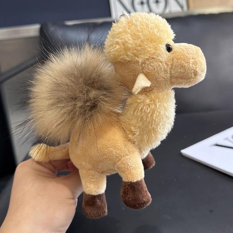 1 Stück Strauß Plüschtier Cartoon Anhänger Weiche Stoffpuppe Schlüsselanhänger Rucksack Auto Tasche Schlüsselring Dekor Kindergeschenk