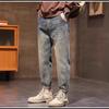 Men's Casual Jeans Spring and Summer Loose Straight Trousers Spring New American Retro Pants