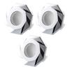 Set of 3 Sturdy ABS Materials Sink Overflows Covers for Home And Hotel Bathrooms Elegant Color Quick Installation