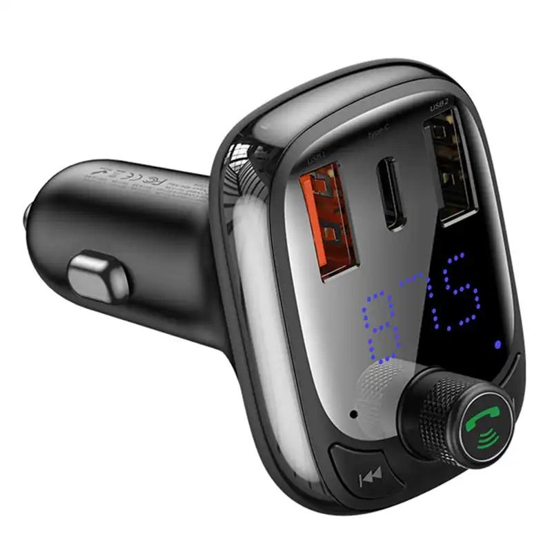 Transmiter Samochodowy Baseus Bluetooth Mp3 S-13 (Czarny)