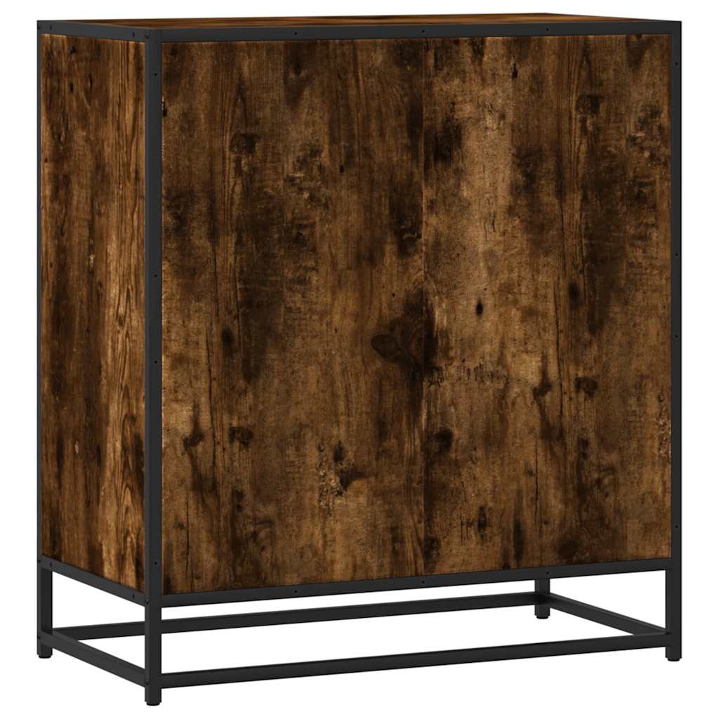 Vidaxl Komoda, Przydymiony Dąb, 68X35X76 Cm, Materiał Drewnopochodny