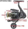 [Jiginger Z 3000 spinning reel] Lightweight CNC aluminum spool Salt compatible Spare spool included (#3000 5BB+1RB RT3000v)
