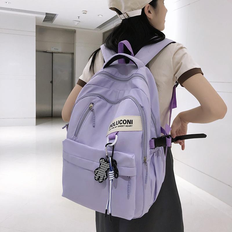 School Bag, College Student, High School Student, Large-capacity College Style Backpack, Simple Leisure Sports, Korean Version, Couple Backpack.