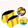 Neoprene Softball Storage Pouch, Portable Zipper Waterproof Bag for Baseball Tennis, Multi-purpose Makeup Bag & Outdoor Sports Organizer