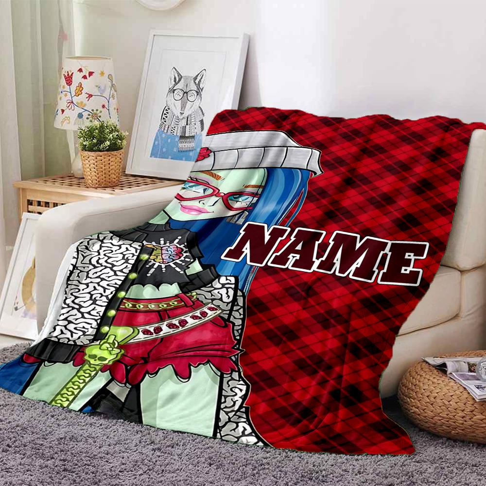 Custom Name Bold Beautiful Character Design Party Blanket For Couch Bed Plush Cozy Fuzzy Blanket Super Soft Warm Blankets For Fall And Winter 091636