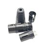 Black Triple-Core XLR Connector for Premium Microphones
