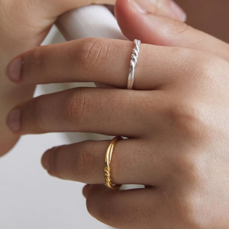 Tatiana (Silver 925) Twisted Donut Ring CR1835