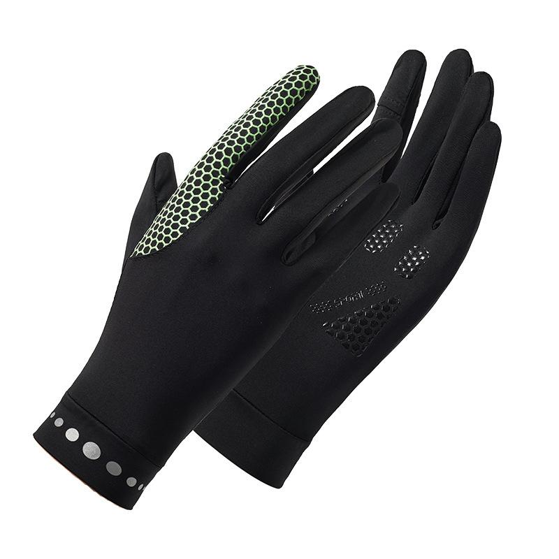 Sun Protection Gloves for Women Spring and Summer Outdoor Cycling  Ice Silk UV Protection Full Finger Exposed  Cool Thin Gloves