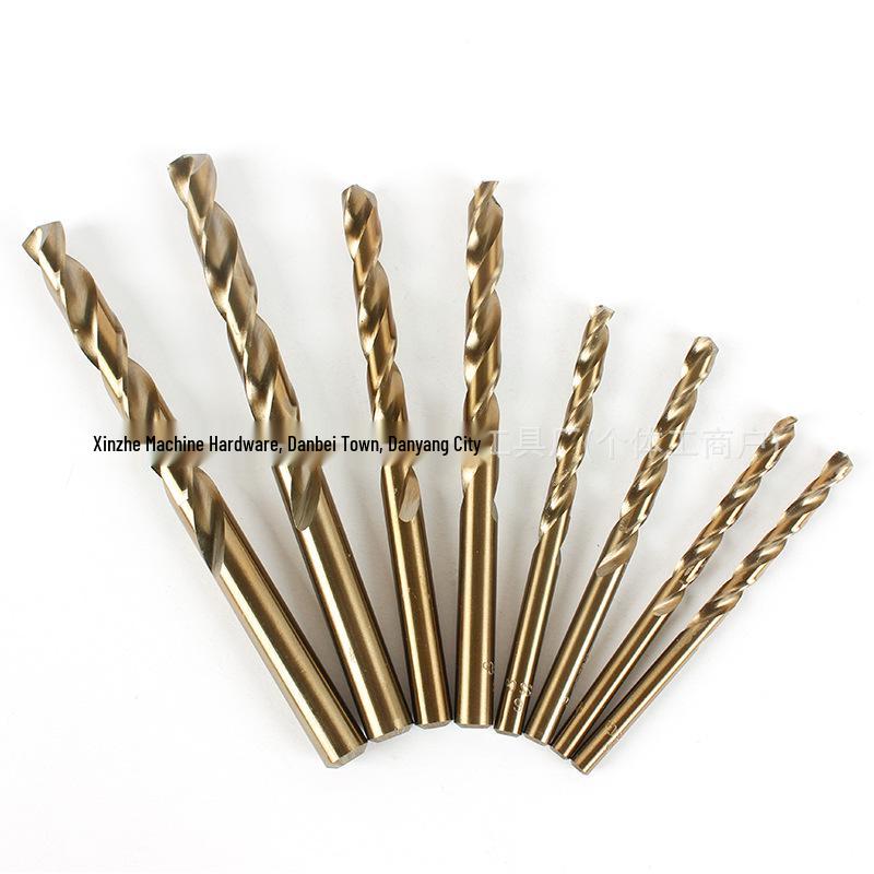 M35 Cobalt Twist Drill for Stainless Steel and Metal Plate Drilling, High Hardness