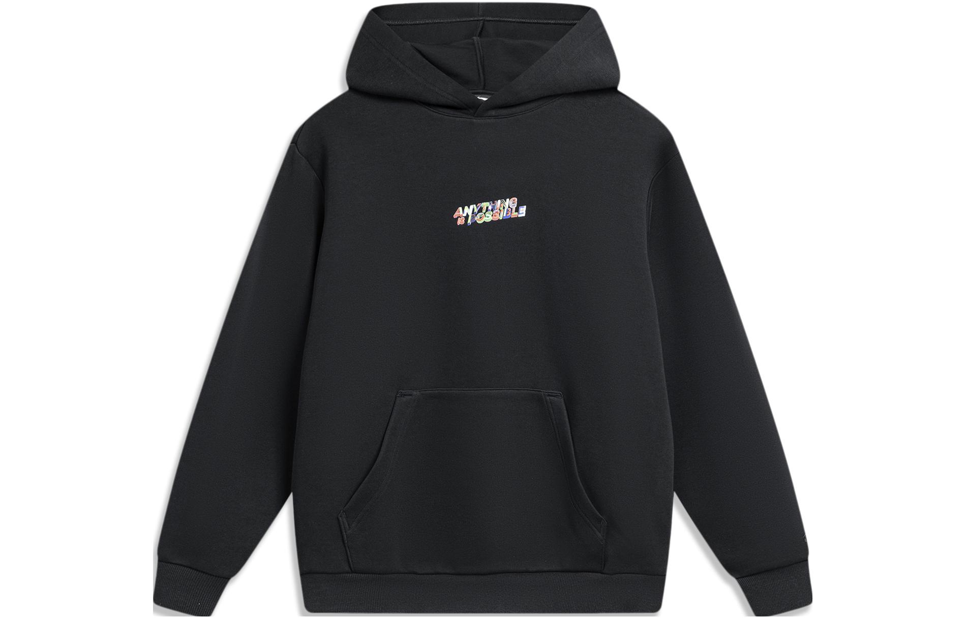 Li Ning Sports Life Collection Sweatshirt Men s Black AWDU023-3 L